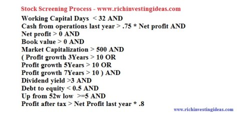 Stock Screening Process 1